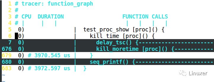 Introduction to WF-based Ftrace, case, result reading, and analysis of Ftrace folding with vim