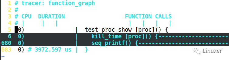 Introduction to WF-based Ftrace, case, result reading, and analysis of Ftrace folding with vim