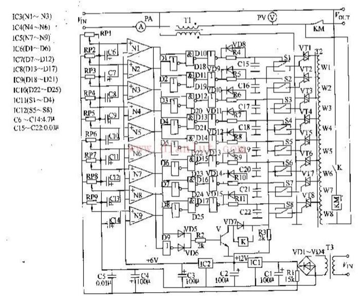 AC voltage regulator circuit diagram (six voltage regulator circuit diagram sharing) _ AC voltage regulator circuit working principle