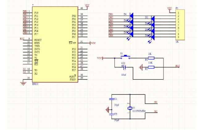 51 single chip water lamp circuit diagram Daquan