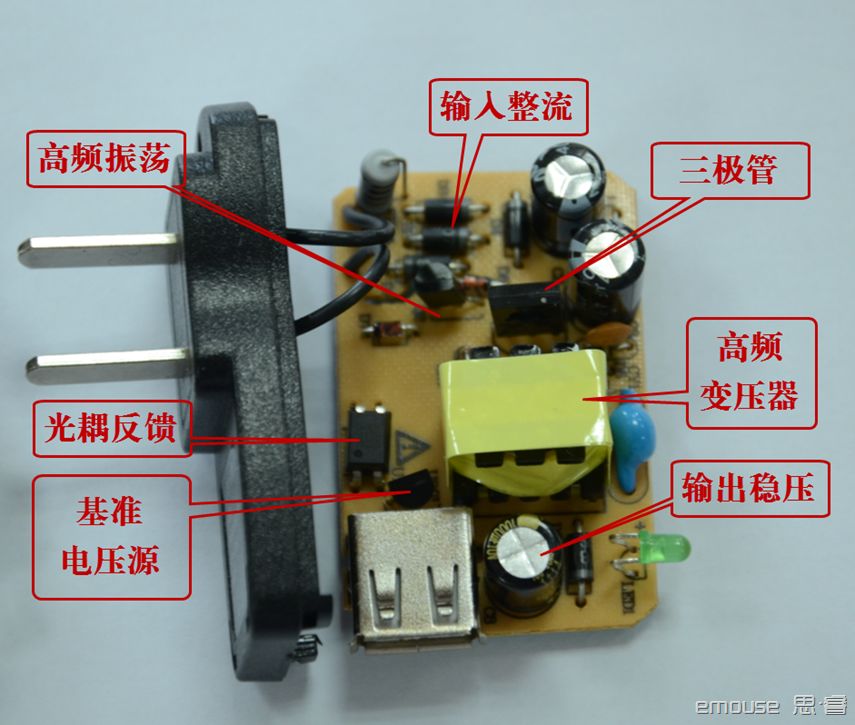 Simple analysis of how mobile phone chargers work