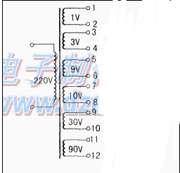 Simple material to make multi-voltage transformer