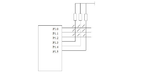 3x3 matrix keyboard scanning principle and scanning program