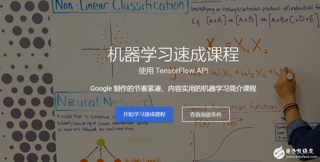 Google free open TensorFlow-based machine learning crash course Suitable for domestic beginners