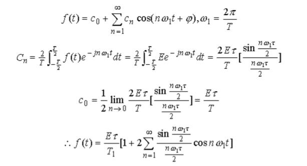 Analysis of Periodic Rectangular Pulse Signal