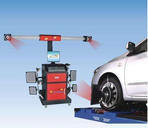 Briefly explain the tilt sensor in the car four wheel aligner