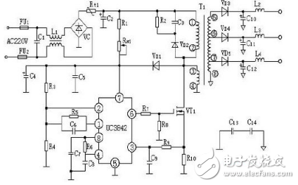 3842 charger circuit diagram Daquan (UC3842/lm324/KA3842 charger circuit detailed)