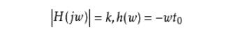 Conditions for signal transmission without distortion _ conditions for distortion-free transmission