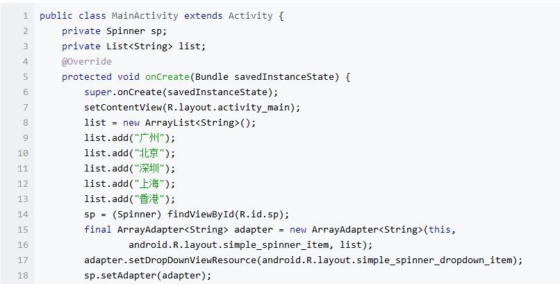 Detailed Spinner style _spinner usage