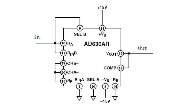 AD630 realizes internal measurement of battery internal resistance