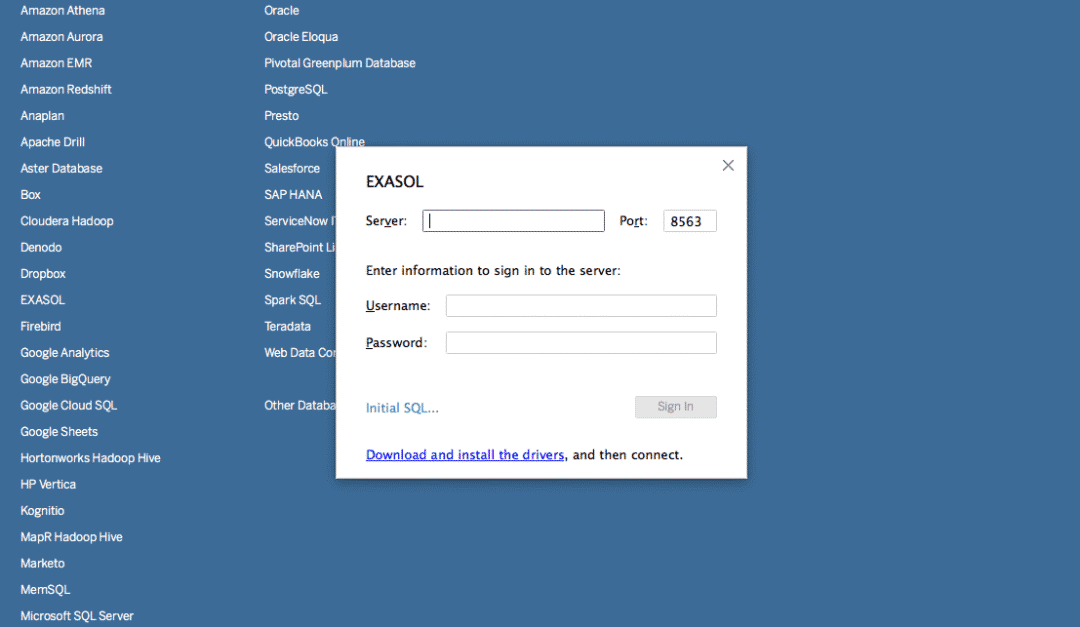 How to connect to a detailed tutorial on data analysis directly from the browser in Tableau 2018.1