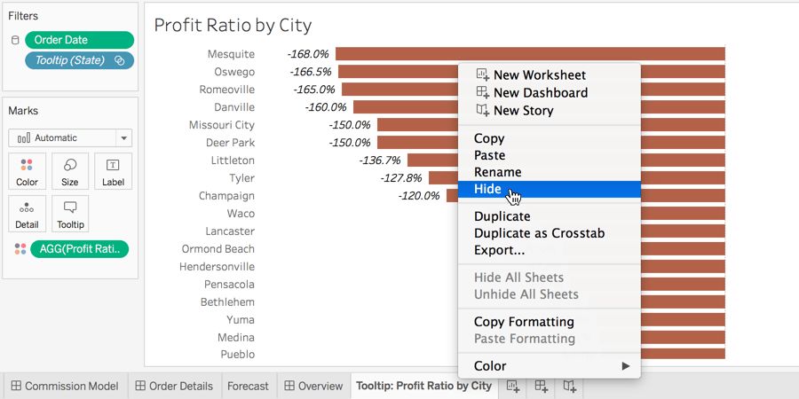 How to connect to a detailed tutorial on data analysis directly from the browser in Tableau 2018.1