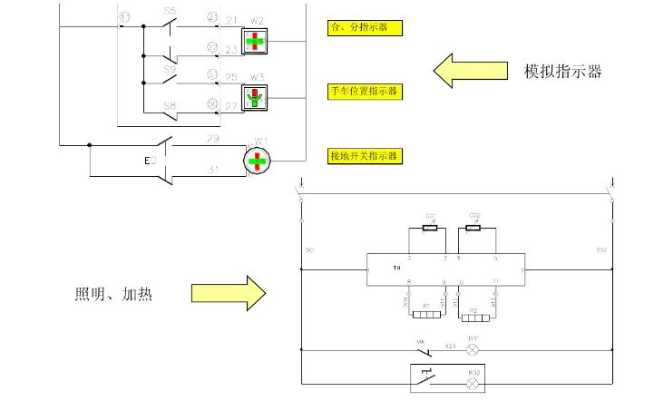 Switchgear secondary circuit schematic diagram description and classification