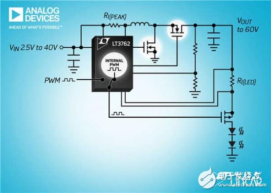 LT3762 driver controller for low EMI noise