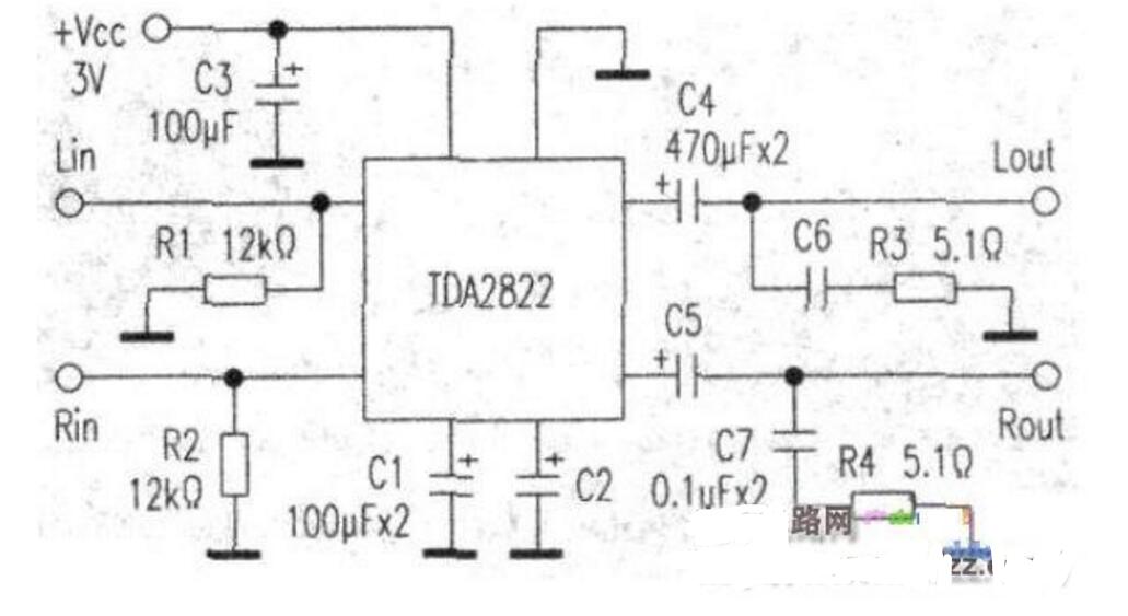 25W hybrid Hi-Fi amplifier with tone control function (four HI-FI power amplifier circuits)