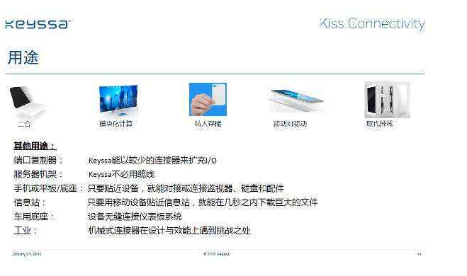 Keyssa Introduces Industry's First Reference Design for High-Speed, Non-Contact "Kiss Connections"