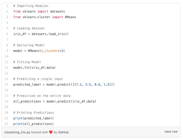 Several clustering algorithms for Python unsupervised learning include K-Means clustering, hierarchical clustering, etc.