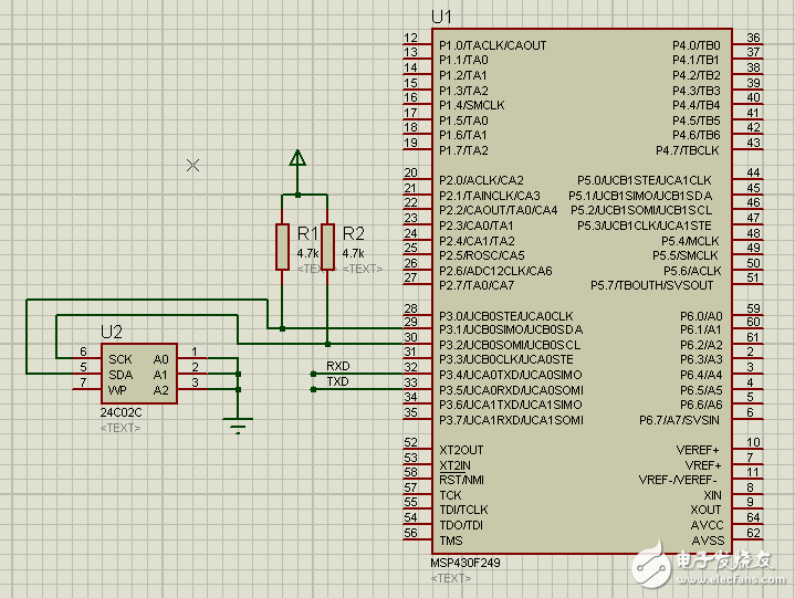 Three minutes to take you to understand the MSP430F249 hardware I2C query read and write AT24C02