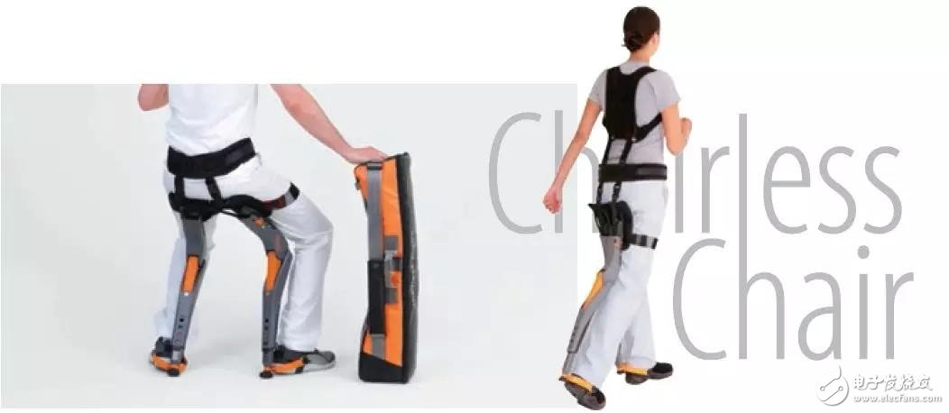 The German company designed a wearable seat like an exoskeleton. Where do you go?