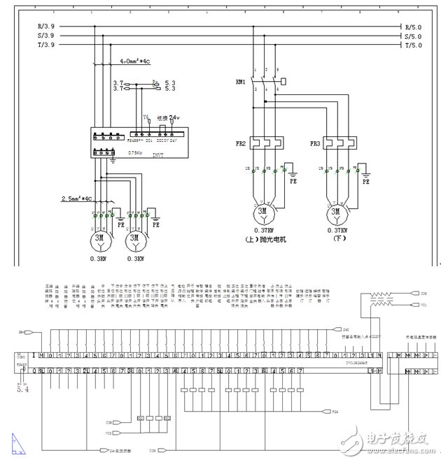 Based on the technical design of the woodworking edge banding machine using INVT's man-machine interface, PLC, and frequency converter fully integrated