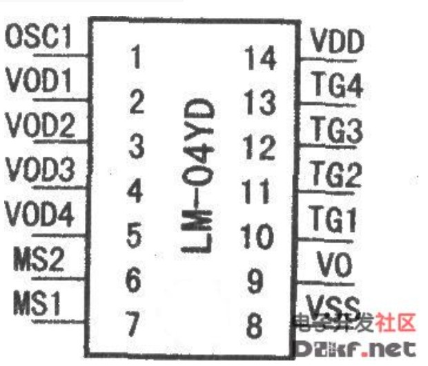 LM-04YD series car special voice circuit schematic diagram