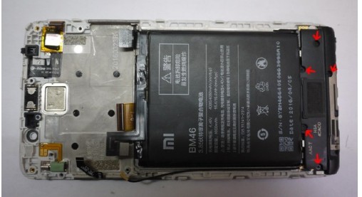 Redmi Note3 mobile phone disassembly method picture summary