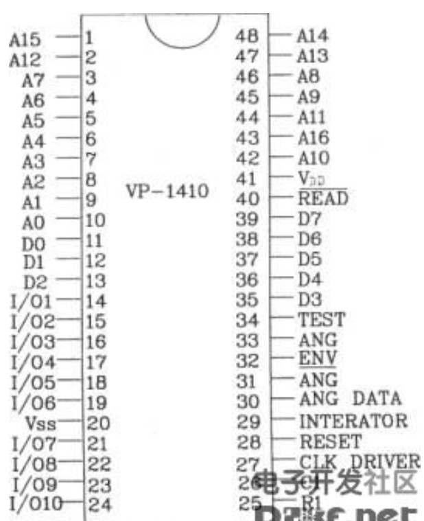 Speech synthesis chip VP-1410 with 512K and EPROM circuit