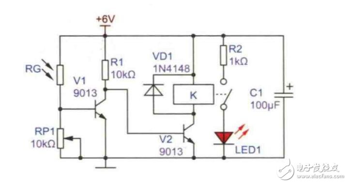 Simple light control circuit diagram physical diagram