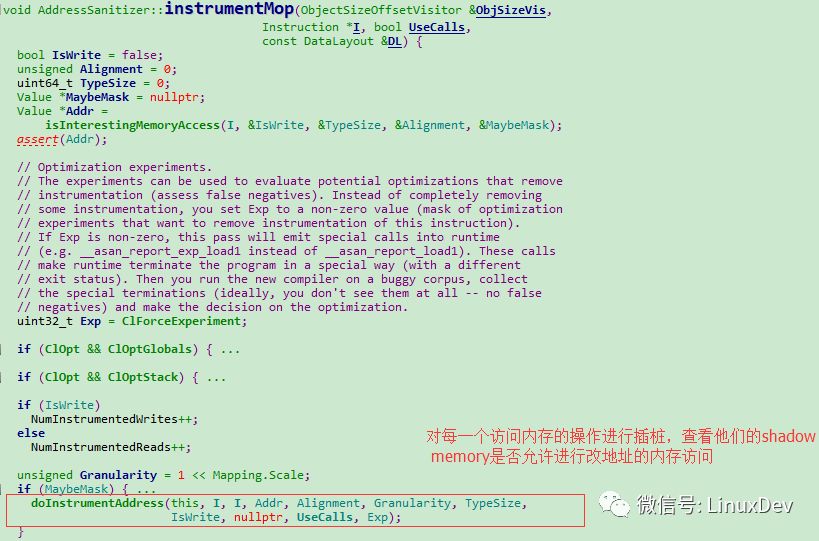 An article parsing AddressSanitizer algorithm and source code