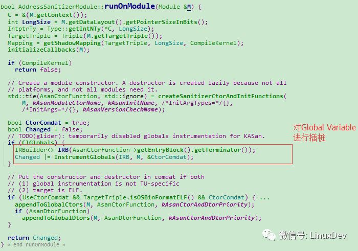 An article parsing AddressSanitizer algorithm and source code