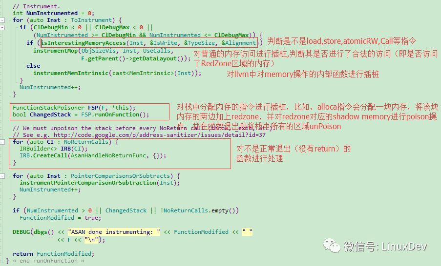 An article parsing AddressSanitizer algorithm and source code