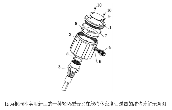 [New patent introduction] A lightweight tuning fork online liquid density transmitter