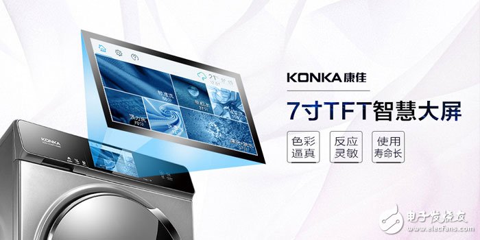 Konka launched the Yuxi series washing machine to meet the needs of users with intelligent and comprehensive care