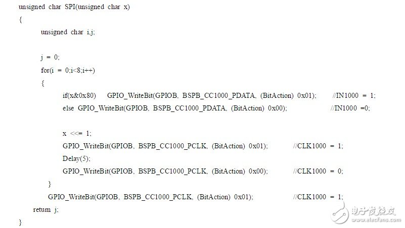 CC1000 programming based on FSK modulation chip