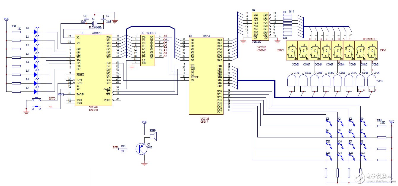 Design of AT89S51 MCU for Digital Electronic Clock
