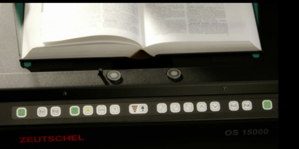 Non-contact book scanners designed for libraries
