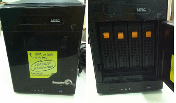 Seagate Commercial Grade 4 Disk Network Storage Data Recovery