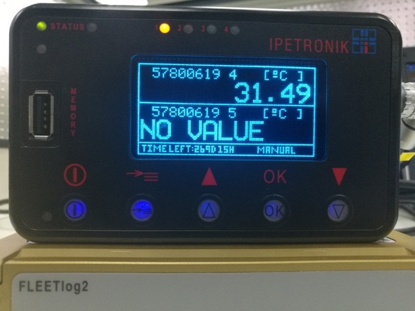 Use of M-VIEWfleet display for data collection