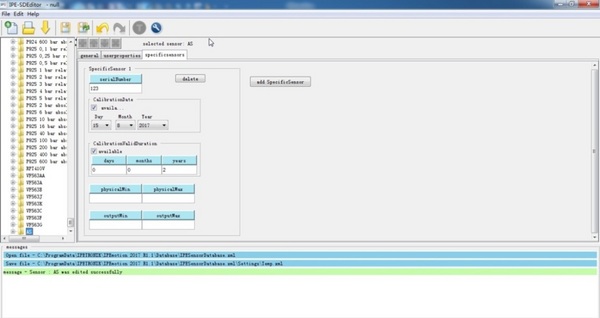 Sensor database for IPEmotion applications