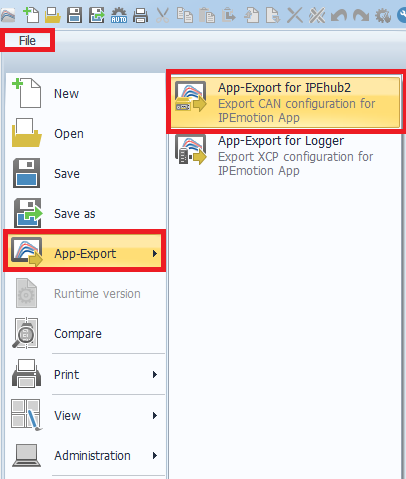 IPEmotion APP for data logger application