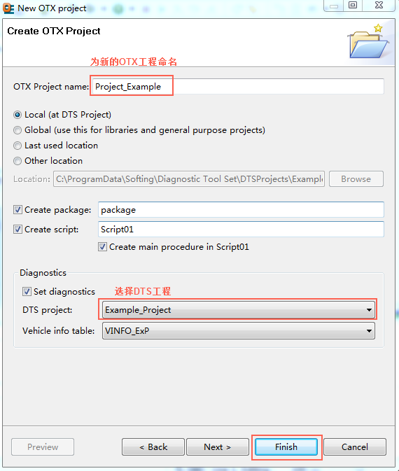 OTX-Studio creates a diagnostic sequence based on the OTX standard