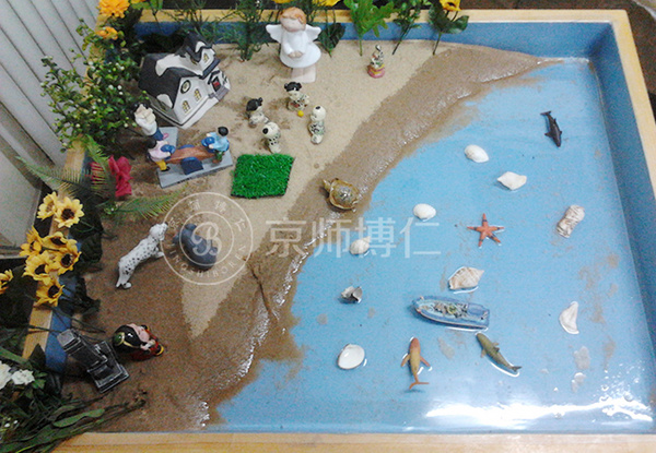 School psychological sand table game room configuration