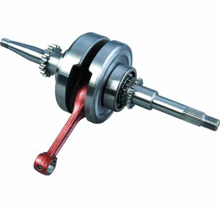 Motorcycle crankshaft, motorcycle, crankshaft