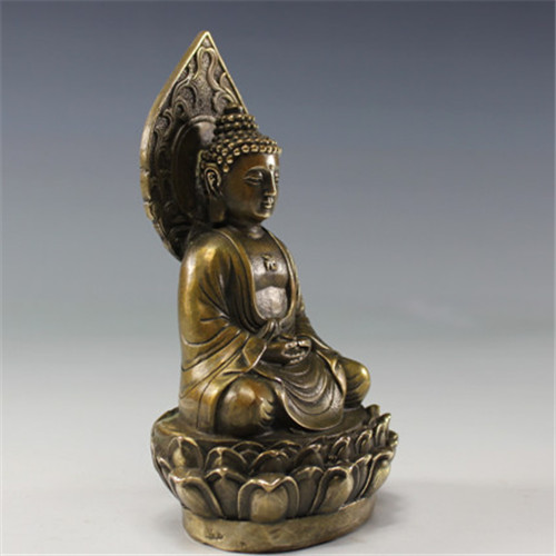 Copper Buddha statue