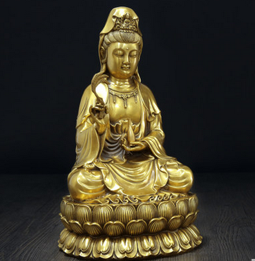 Copper Buddha statue