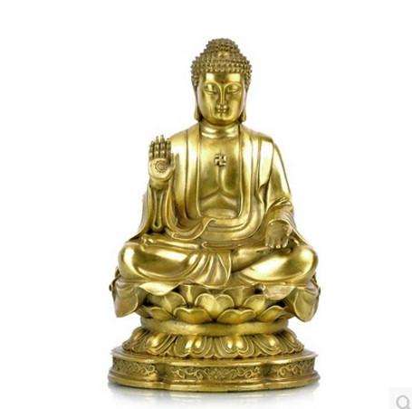 Copper Buddha statue