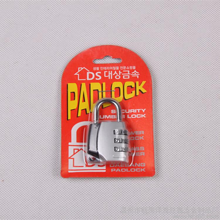 New product selling 3 digits stretchable creative bone password padlock Travel password luggage lock Password lock