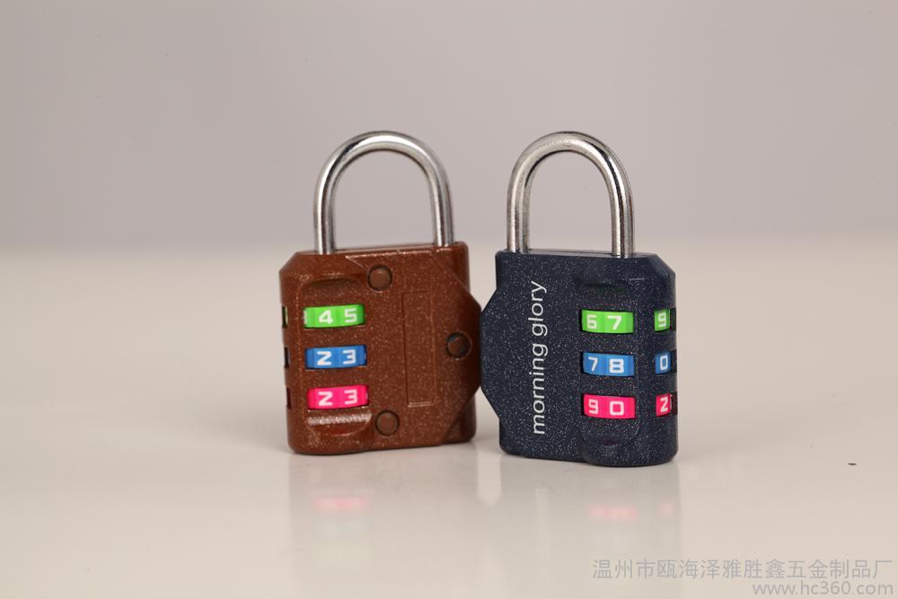 Spot Reinforced small suitcase password padlock Customs password padlock 8023-45