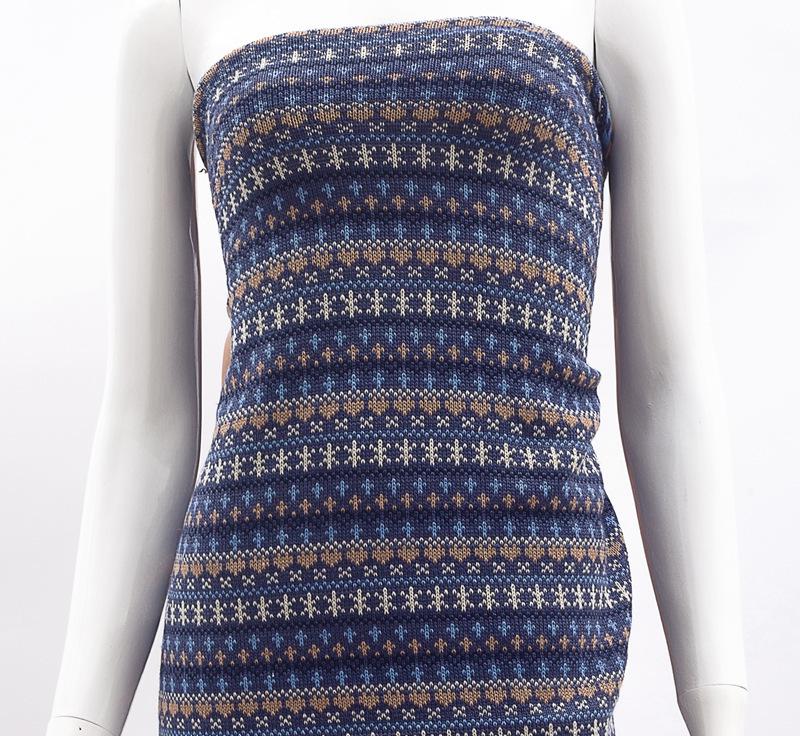 2014 autumn and winter children's wear wool-knit jacquard fabric latest knitted jacquard cloth wb008