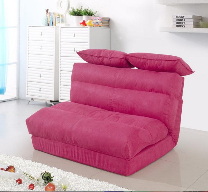 Small-sized multi-function folding sofa bed double Japanese-style fabric sofa bed 0.9 m native cotton factory direct